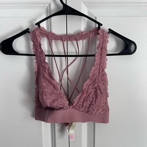 Victoria's Secret Lace Bralette in Dusty Rose